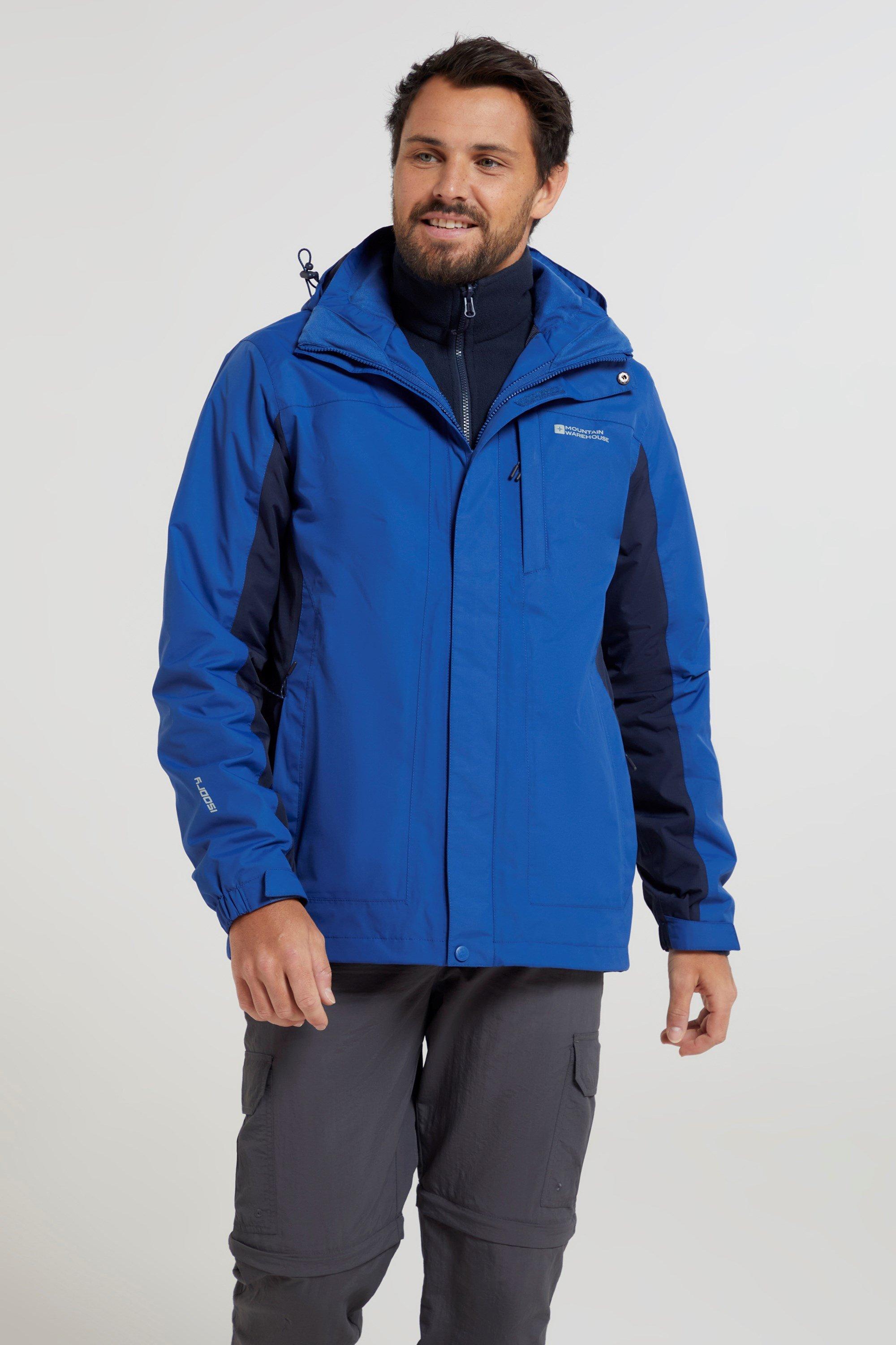 цена Куртка Thunderstorm 3 в 1, дышащее теплое зимнее пальто Mountain Warehouse, синий