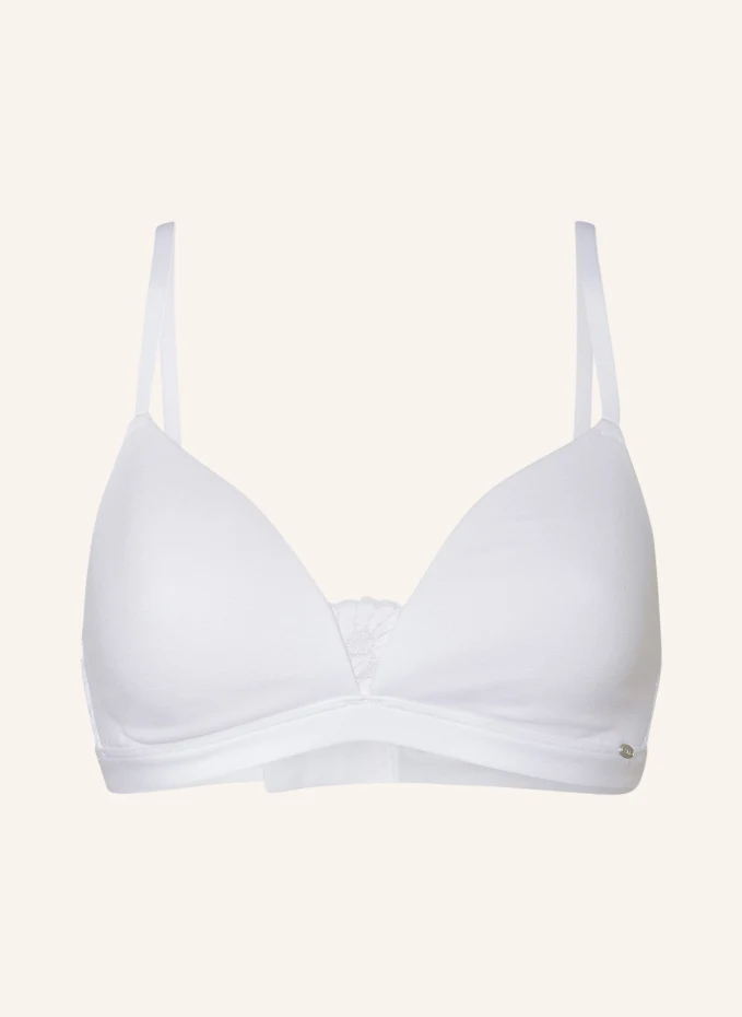 

Бюстгальтер с треугольными чашками cotton lace Skiny, белый