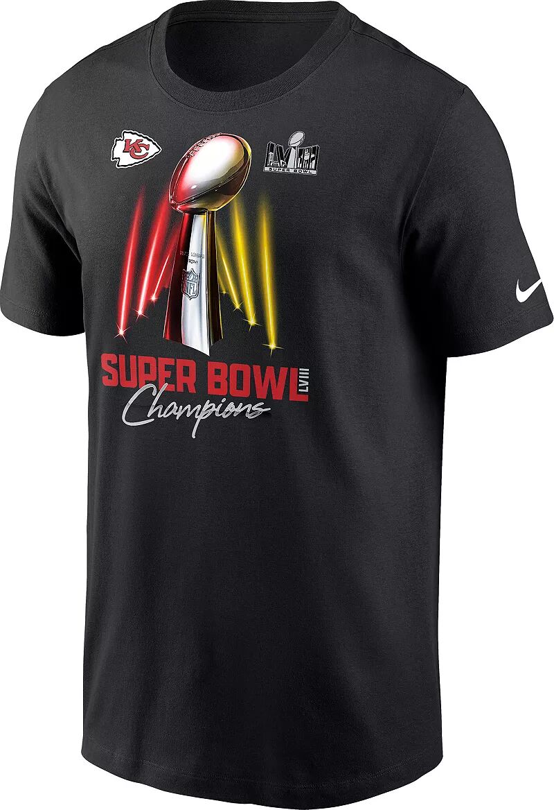 

Мужская футболка Nike Super Bowl LVIII Champions Kansas City Chiefs Trophy