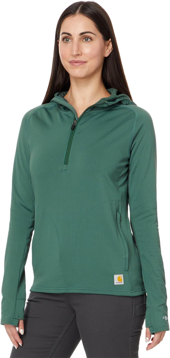 

Свитер Carhartt Force Relaxed Fit 1/2 Zip Hooded T-Shirt, цвет Frosted Balsam