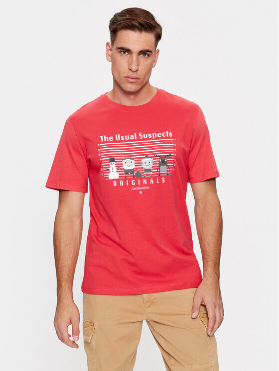 

Футболка стандартного кроя Jack&Jones, красный