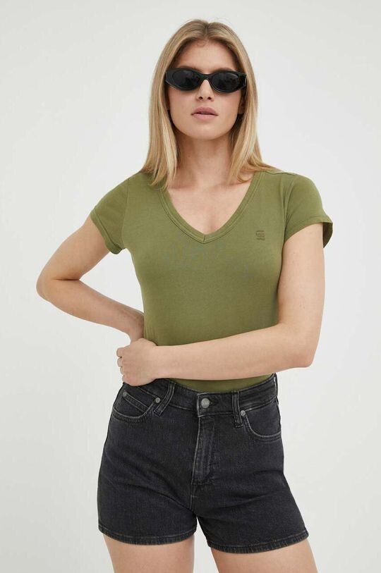 

Футболка G-Star из необработанного хлопка G-Star Raw, зеленый
