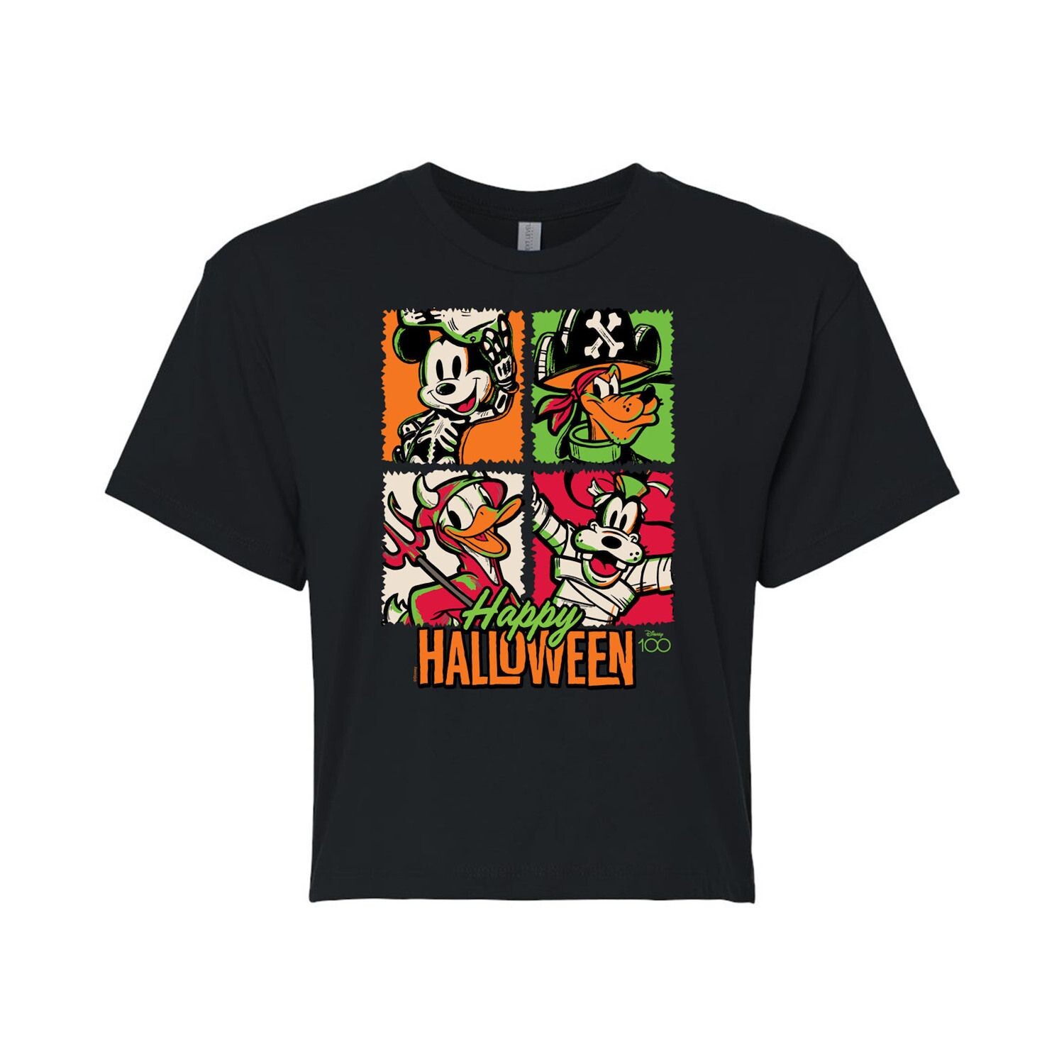 

Укороченная футболка с рисунком Disney 100 Juniors Happy Halloween Licensed Character