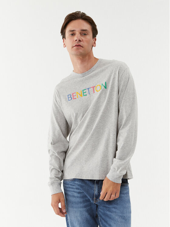 

Классический крой с длинными рукавами United Colors Of Benetton, серый
