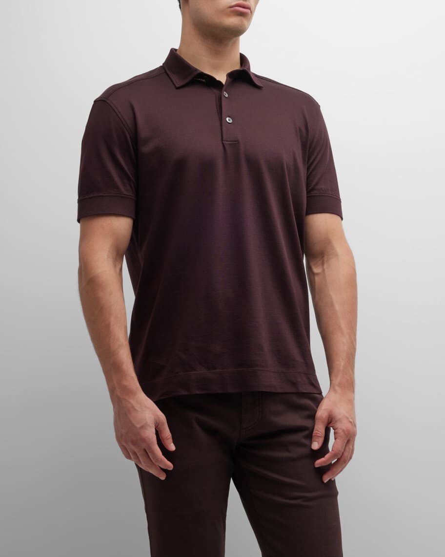 

Мужская рубашка поло из хлопкового пике ZEGNA