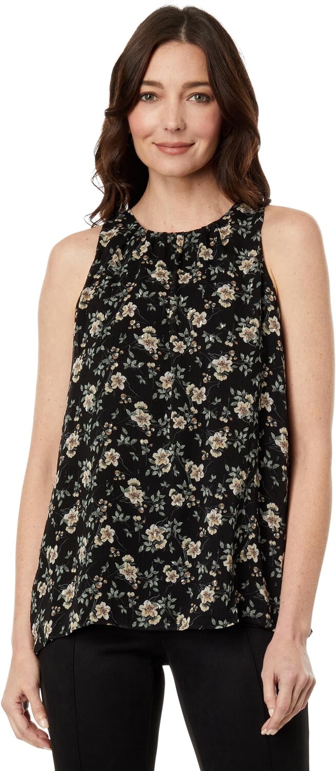 

Блузка без рукавов с высоким воротником Vince Camuto, цвет Rich Black