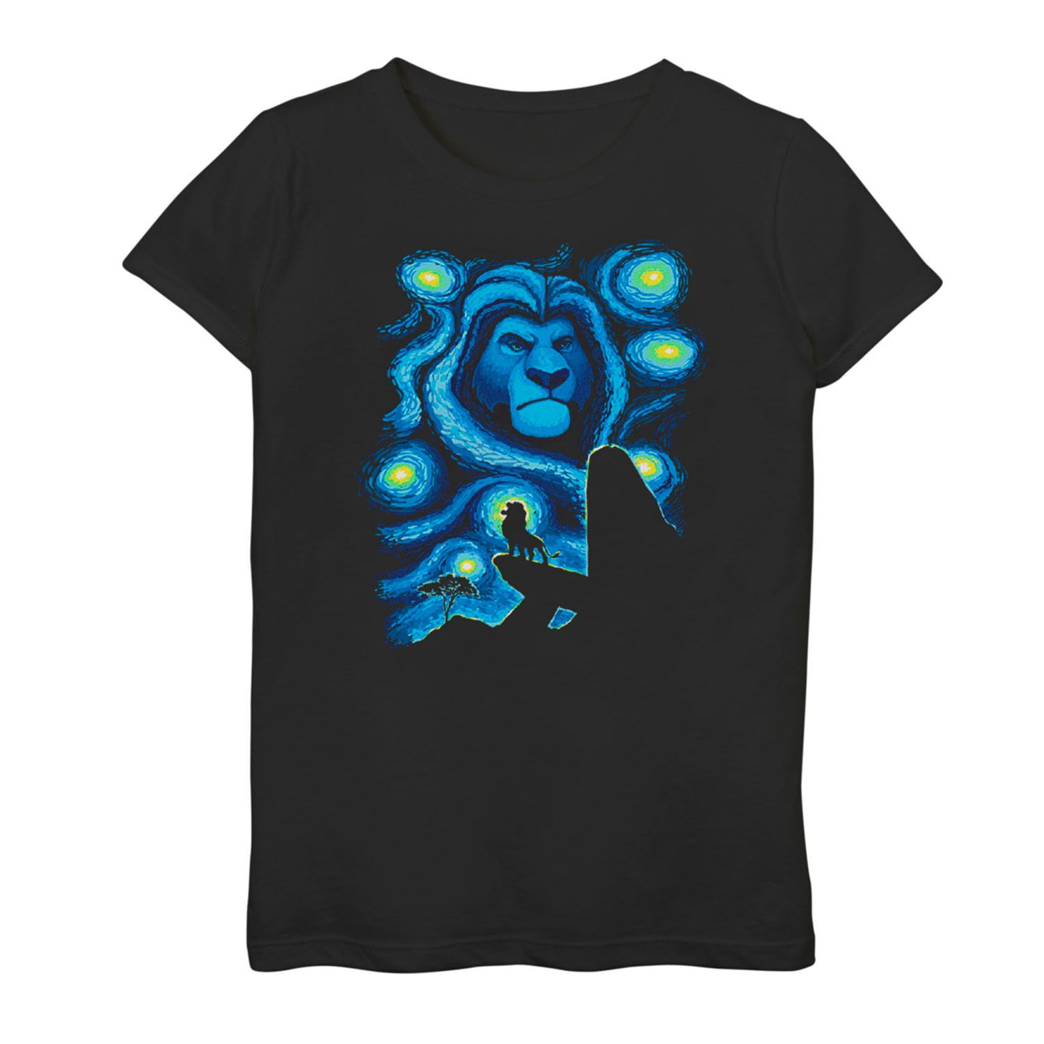 

Футболка Disney's The Lion King Mufasa для девочек 6–16 лет Starry Night Pride Rock Licensed Character