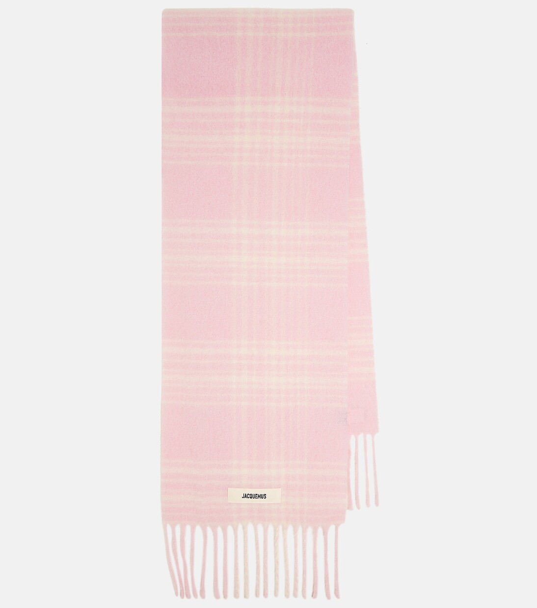 

Шарф l'écharpe carro из смесовой шерсти Jacquemus, розовый