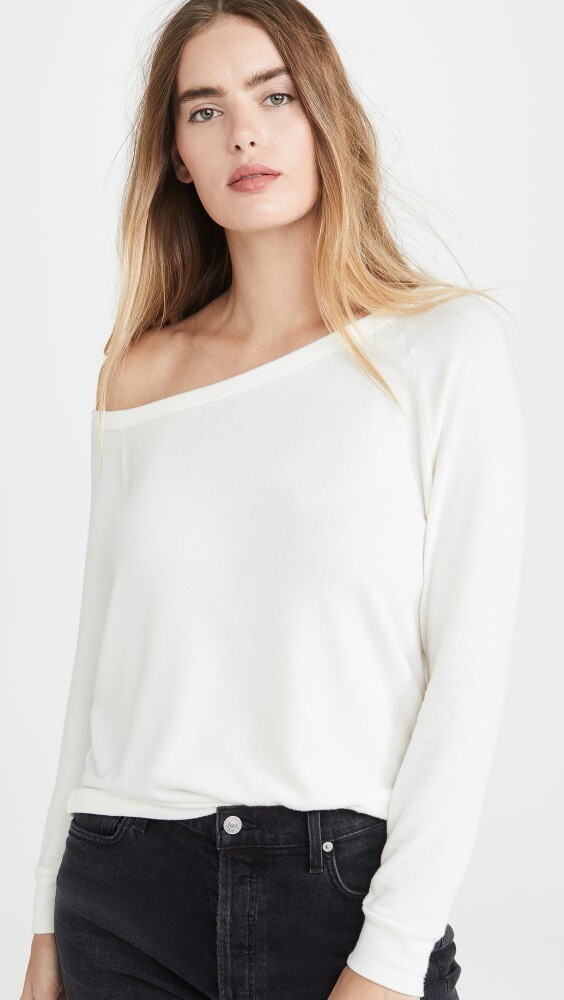 

Топ Enza Costa Peached Jersey Easy Off Shoulder