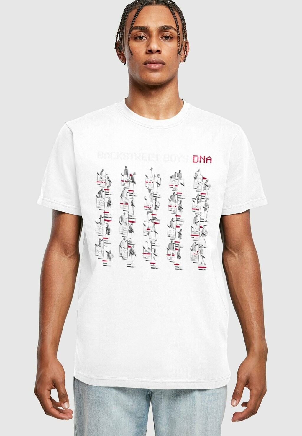 

Футболка с принтом BACKSTREET DNA ALBUM RED ROUND N Merchcode, цвет white