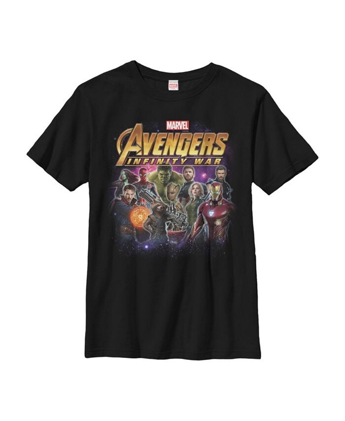 

Детская футболка Мстители: Война бесконечности для мальчика Marvel, черный