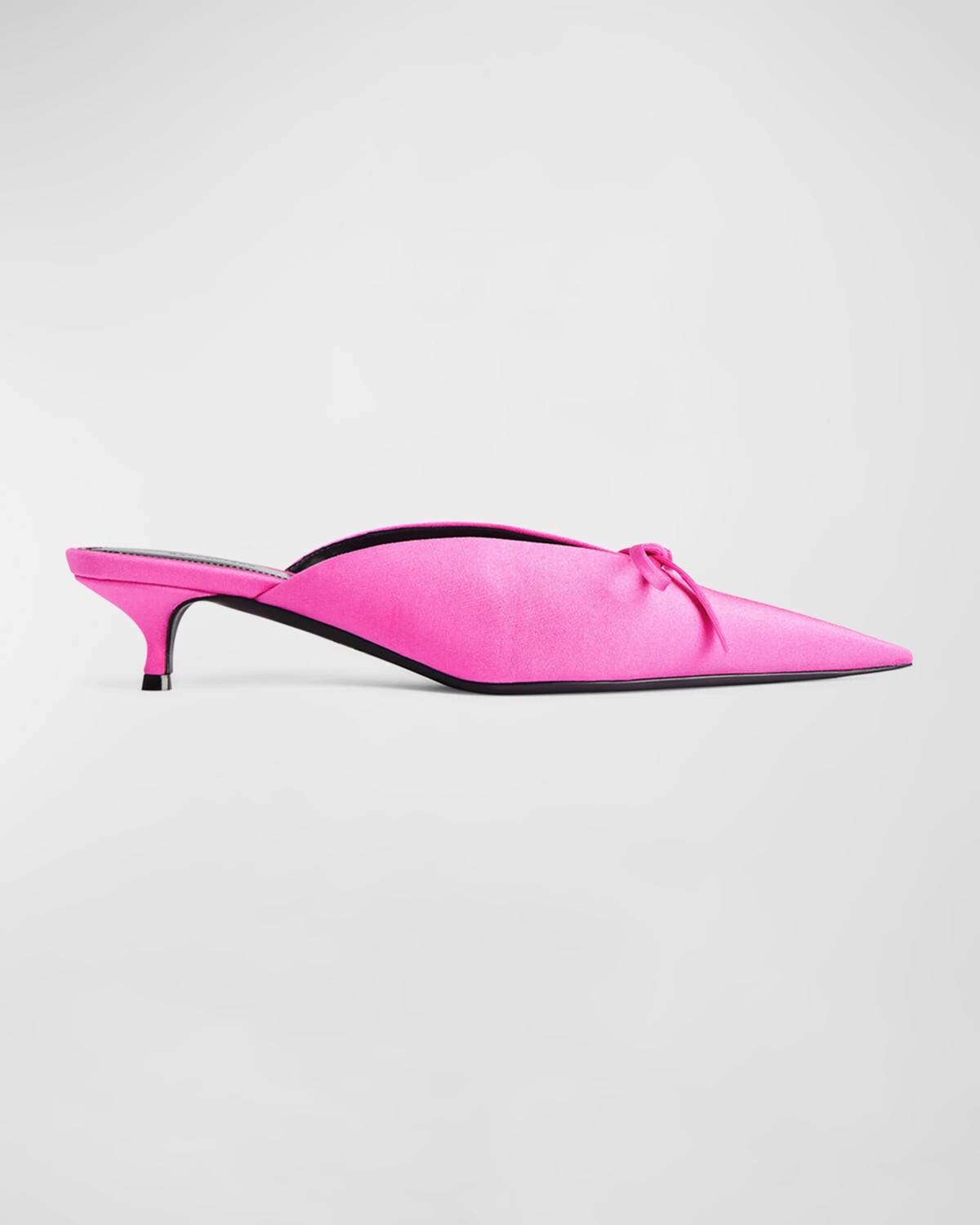 

Туфли-мюли Knife из спандекса с бантом Balenciaga, цвет 5540 Pink