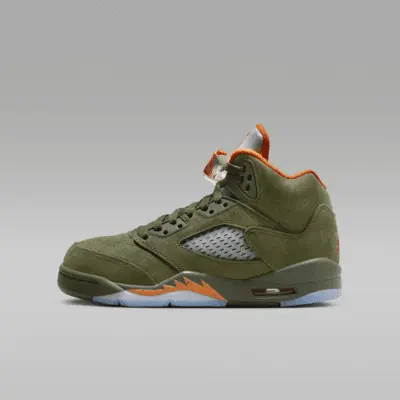 

Кроссовки Jordan Air 5 Retro, цвет Army Olive/Solar Orange