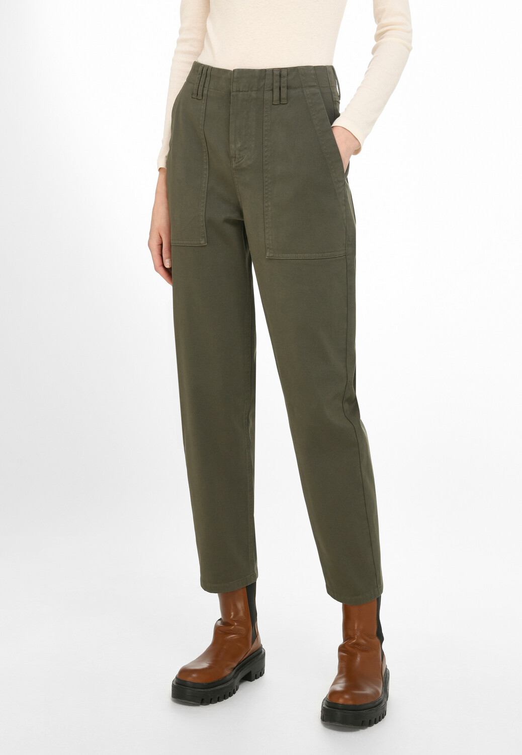 

Брюки DAY.LIKE Hose Cotton, оливковый