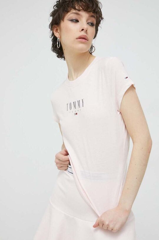 

Футболка Томми Джинс Tommy Jeans, розовый