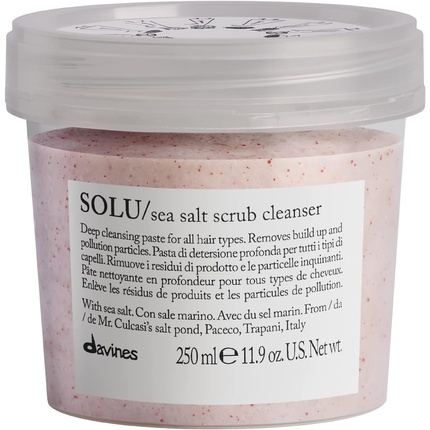 Essential Hair Care Solu Очищающий скраб с морской солью 250 мл, Davines