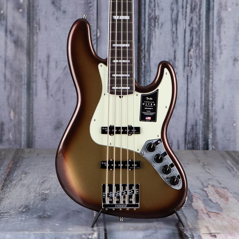 

Басс гитара Fender American Ultra Jazz Bass V 5-String, Rosewood Fingerboard, Mocha Burst