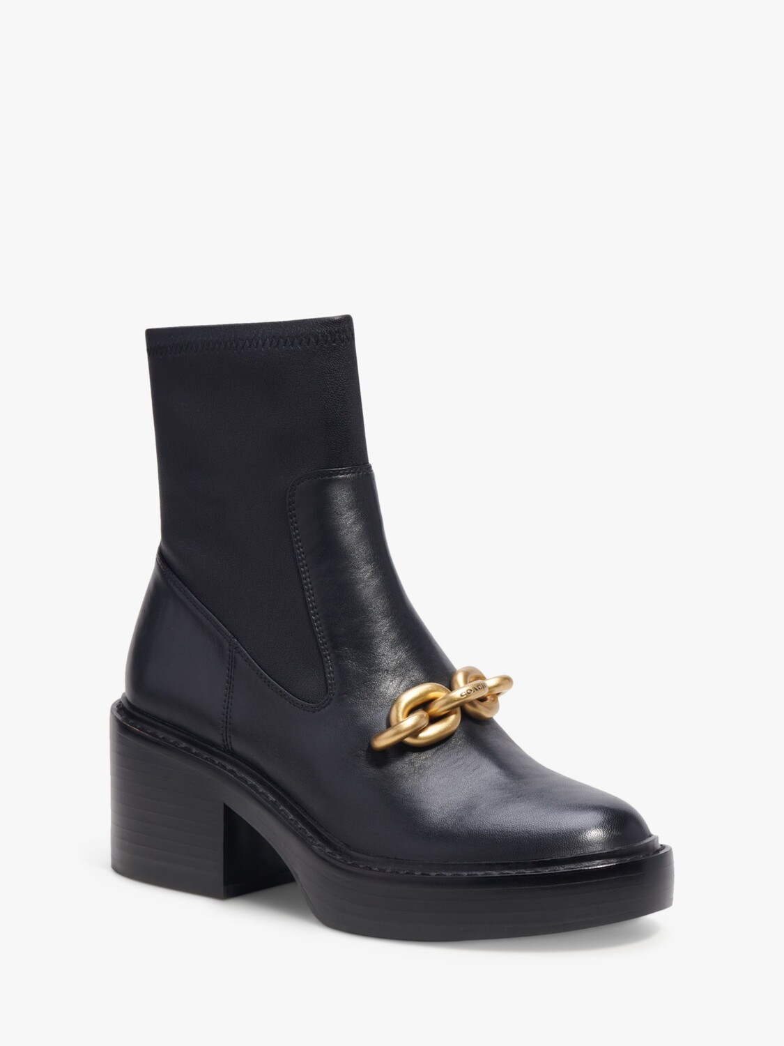 

Ботинки на цепочке Coach Kenna Bootie, черные