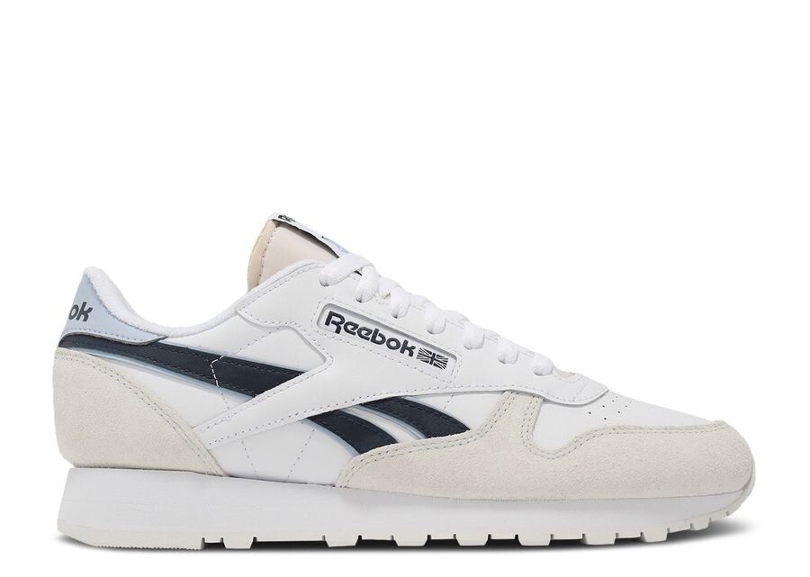 

Кроссовки Reebok Classic Leather 'White Black Pale Blue', белый