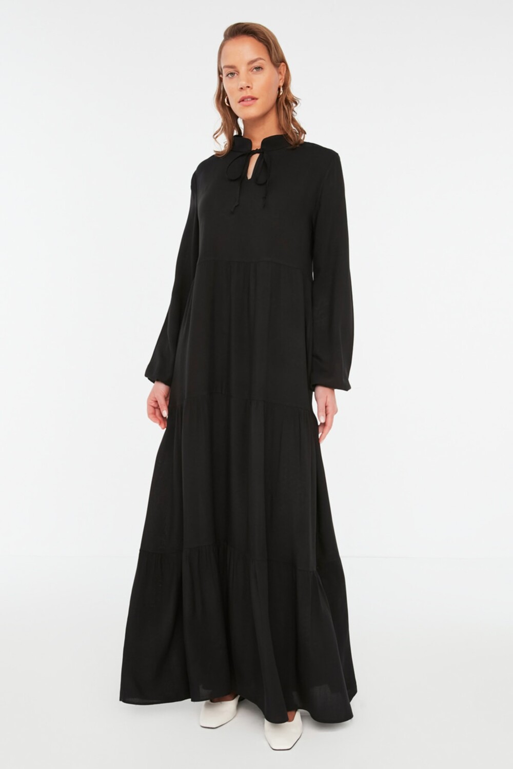 

Платье - Черное - Базовое Trendyol Modest, черный