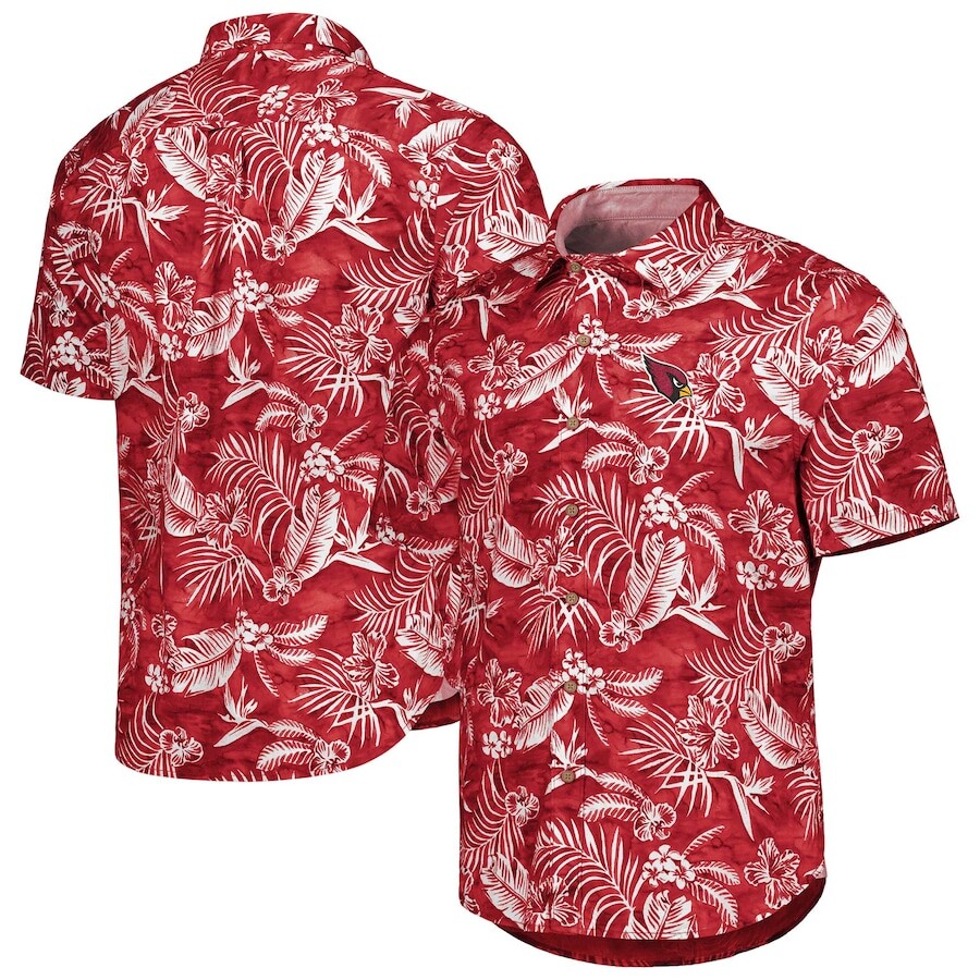 

Поло с коротким рукавом Tommy Bahama Arizona Cardinals, кардинал