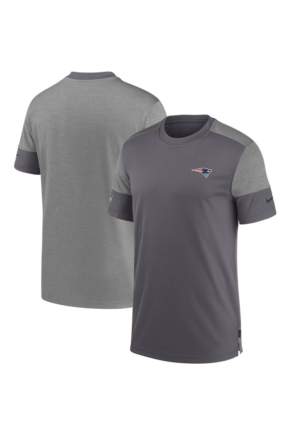 

Футболка Nike с короткими рукавами Fanatics New England Patriots Sideline Coach UV Nike, серый