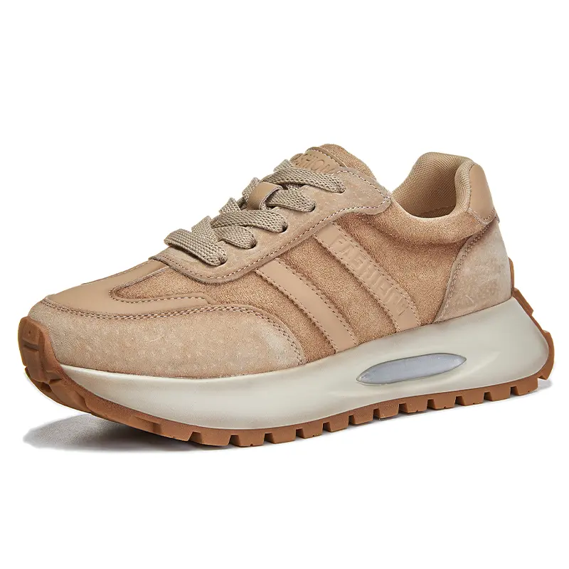 

Кроссовки женские толстые низкие Klammkicks, бежевый
