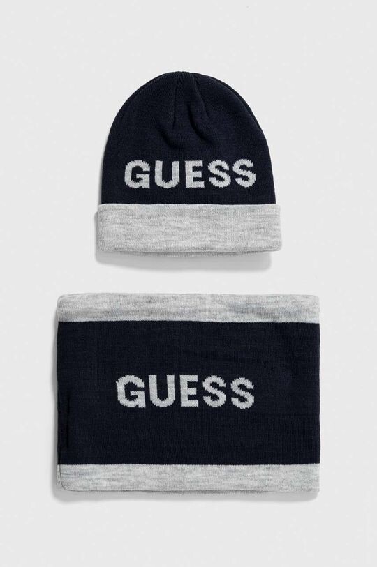 

Детская шапка и шарфик Guess, темно-синий
