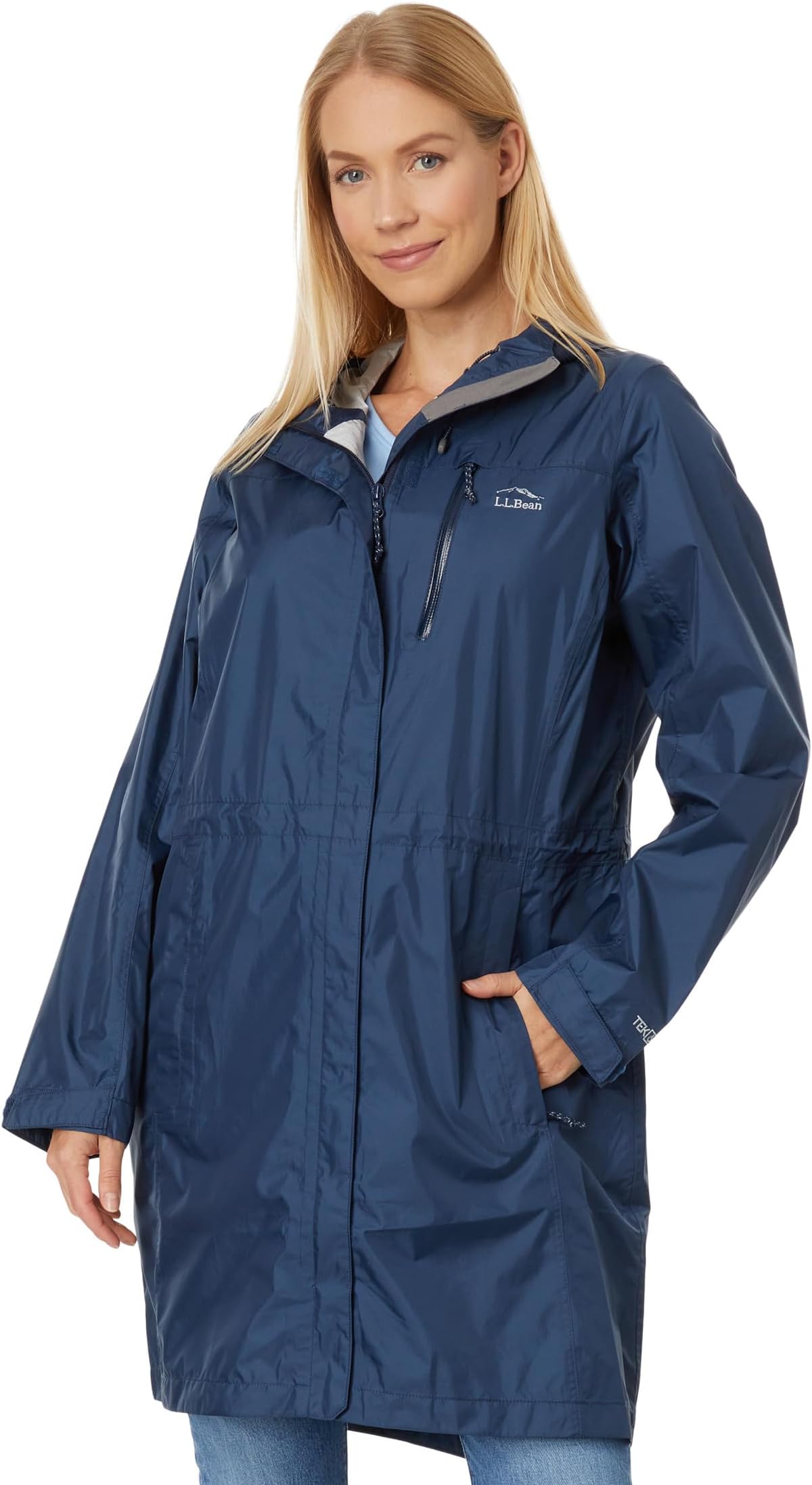 

Плащ Petite Trail Model Raincoat L.L.Bean, цвет Nautical Navy