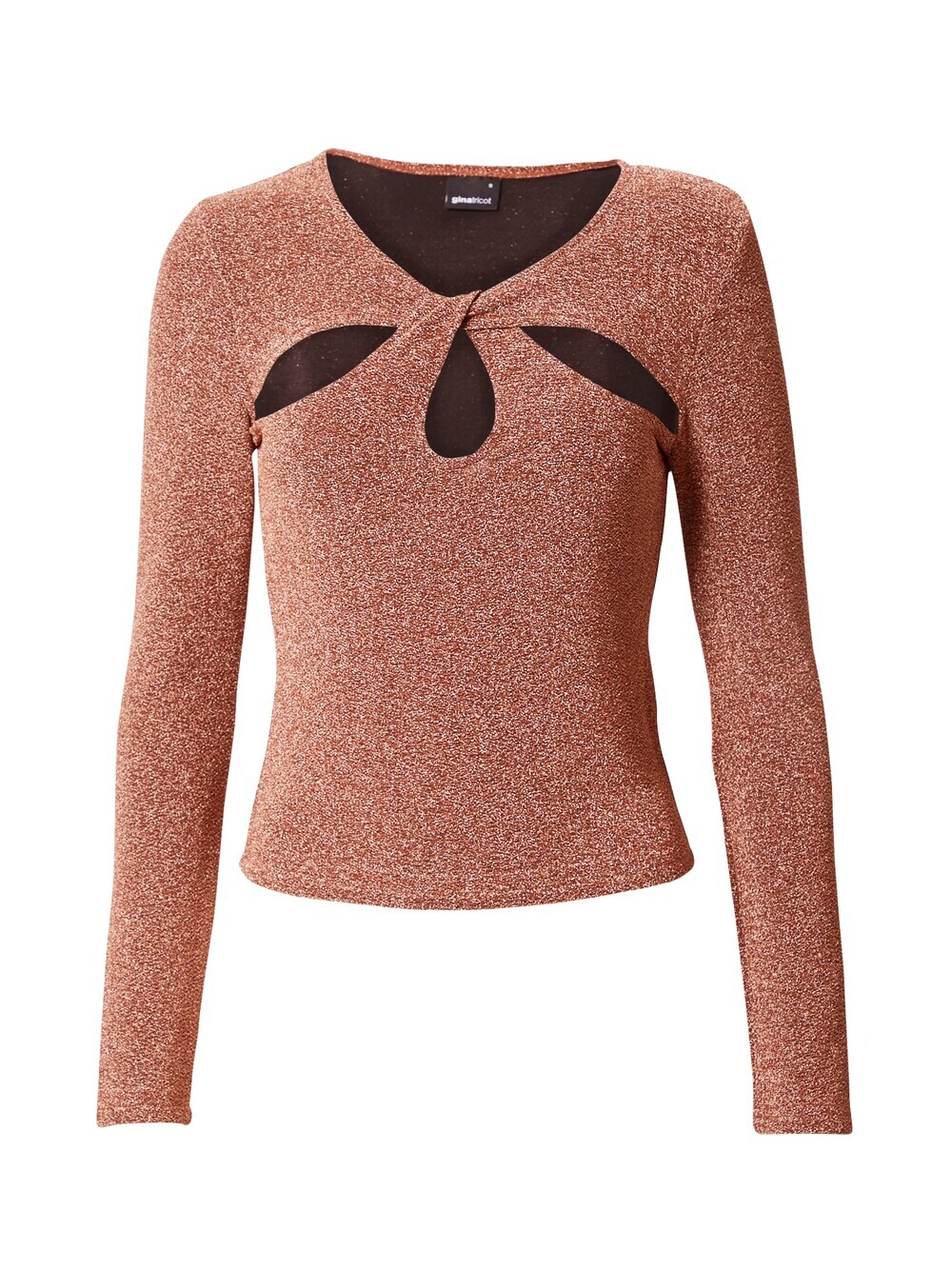 

Рубашка Gina Tricot Lexi, каштановый