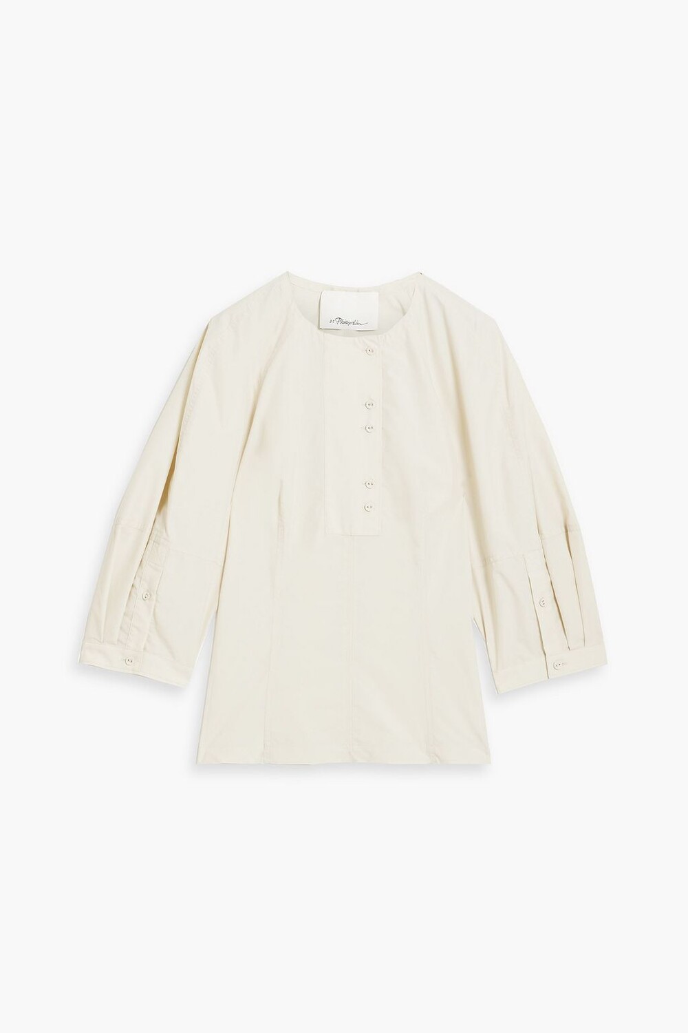 

Блуза из хлопкового поплина 3.1 PHILLIP LIM, серый