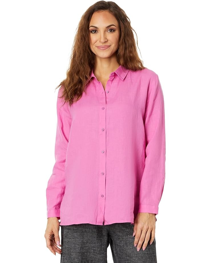 

Рубашка Eileen Fisher Classic Collar Shirt, цвет Tulip