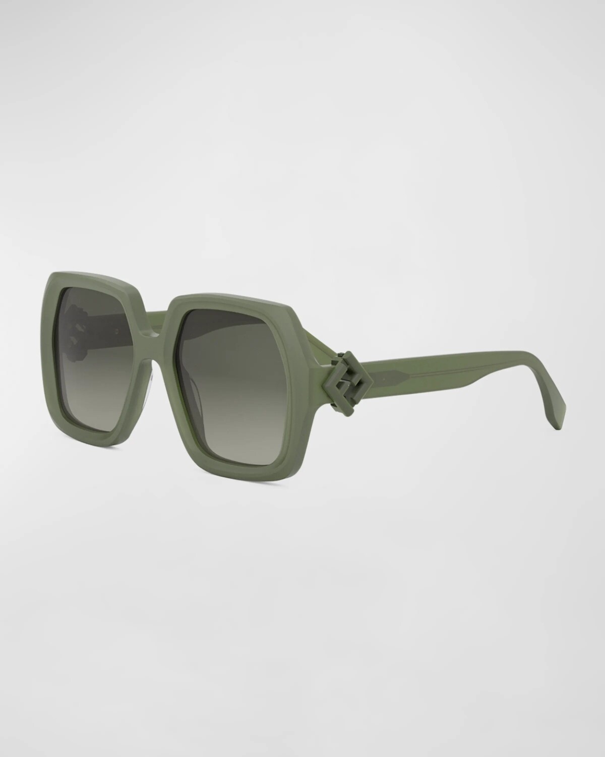 

Квадратные солнцезащитные очки Fendi Diamond Green из ацетата, цвет Rdhavsmkg