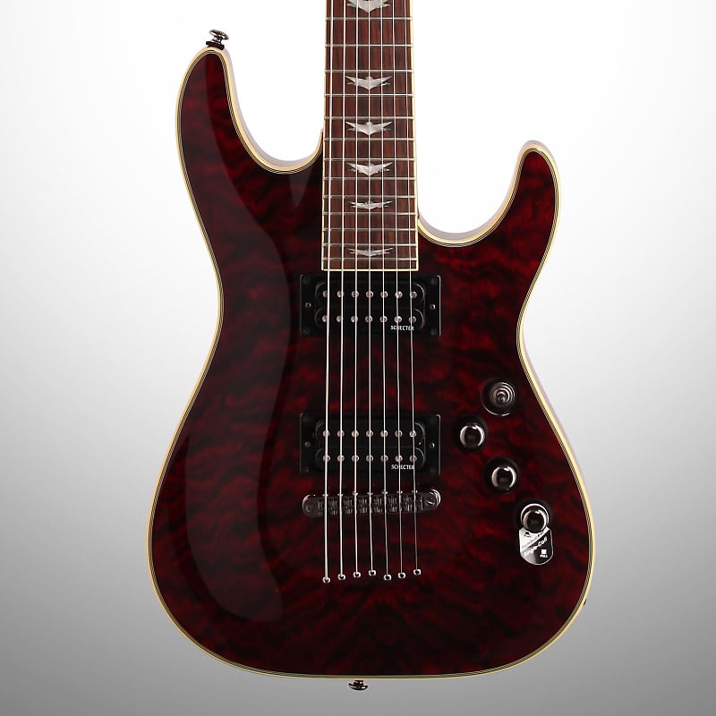 Электрогитара Schecter Omen Extreme 7-String Electric Guitar, Black Cherry