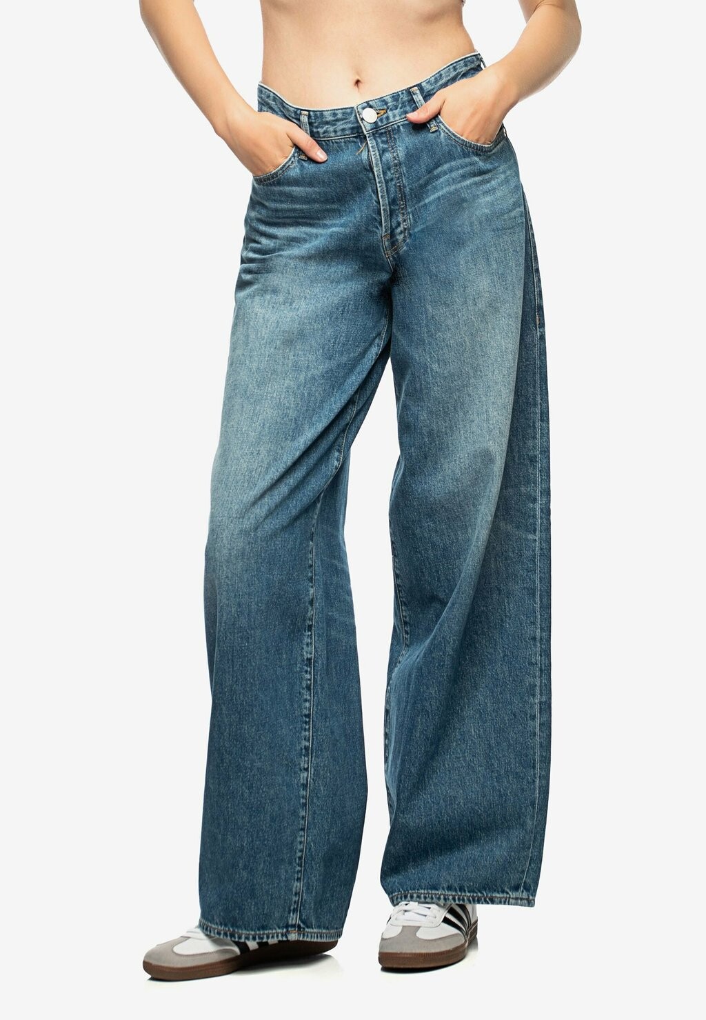 Джинсы свободного покроя True Religion, синий