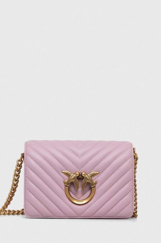 

Кожаная сумочка Pinko, розовый