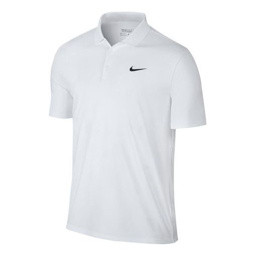 men slim fit summer lapel golf polo shirt Футболка Nike Dri-Fit Victory Slim Fit Version Golf lapel Short Sleeve Polo Shirt White, белый