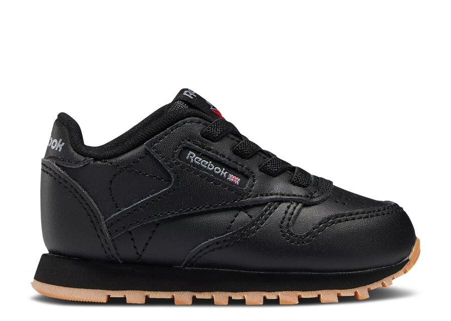 

Кроссовки Reebok Classic Leather Toddler 'Black Gum', черный