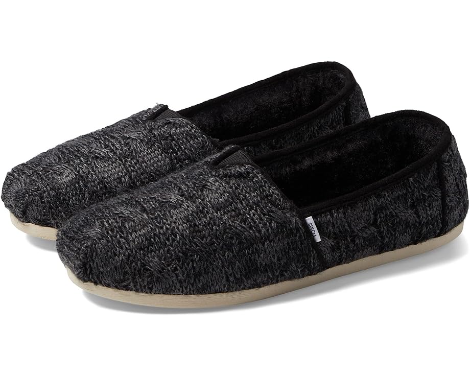 Лоферы TOMS Alpargata CloudBound, цвет Black Chunky Cable Knit домашняя обувь toms sage цвет black chunky cable knit