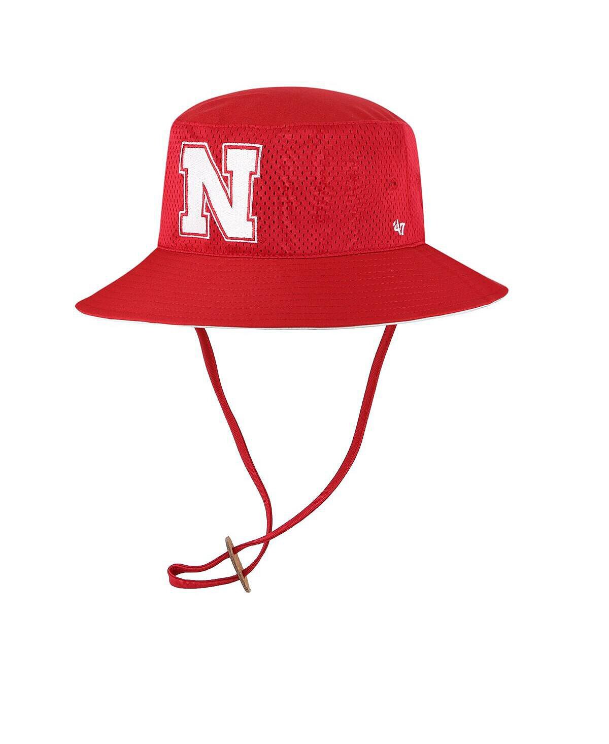 

Мужская панама-ведро Scarlet Nebraska Huskers '47 Brand