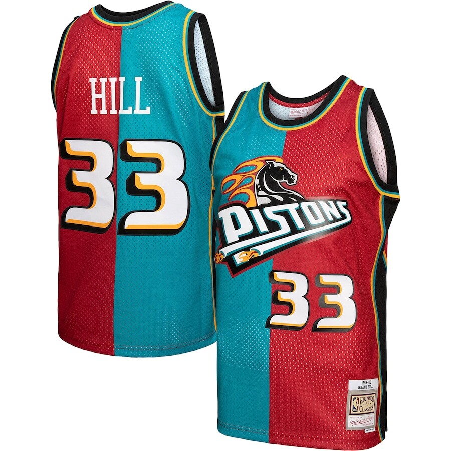 

Джерси Mitchell & Ness Detroit Pistons, бирюзовый