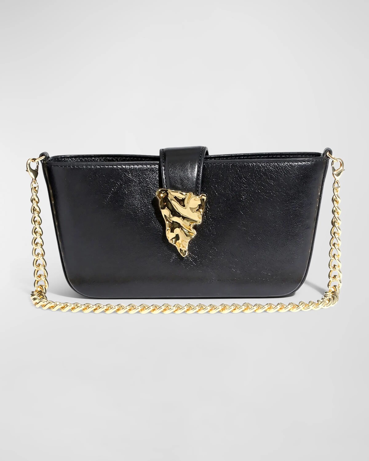 

Кожаная сумка через плечо The Crumple Convertible Alexis Bittar, черный
