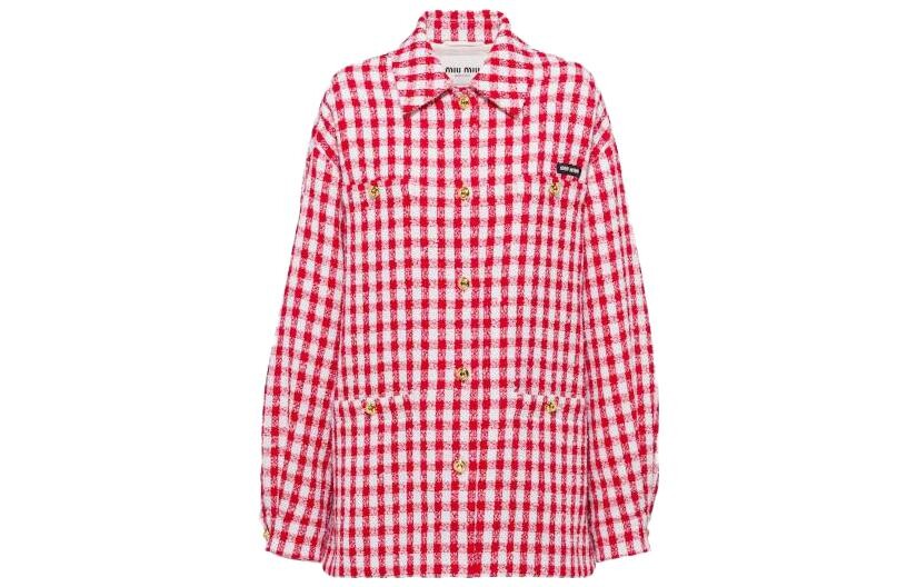 

Рубашка женская красная Miu Miu