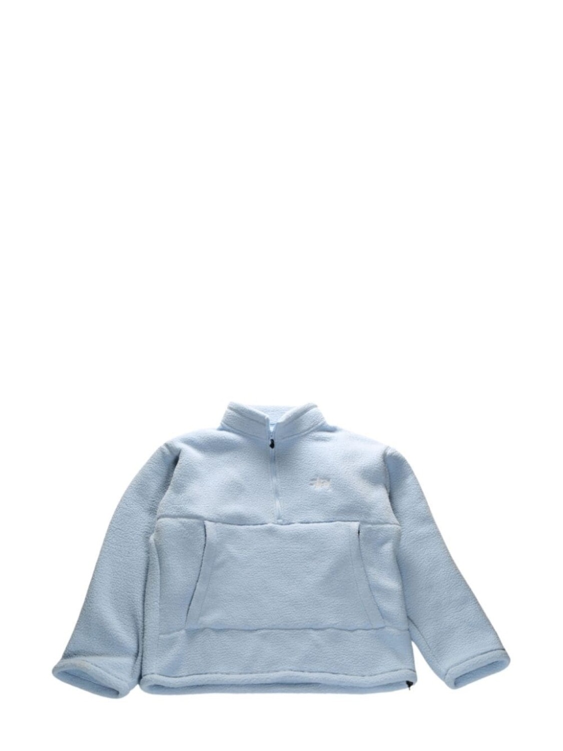 

Толстовка Stüssy из флиса с застежкой-молнией на половину длины, синий