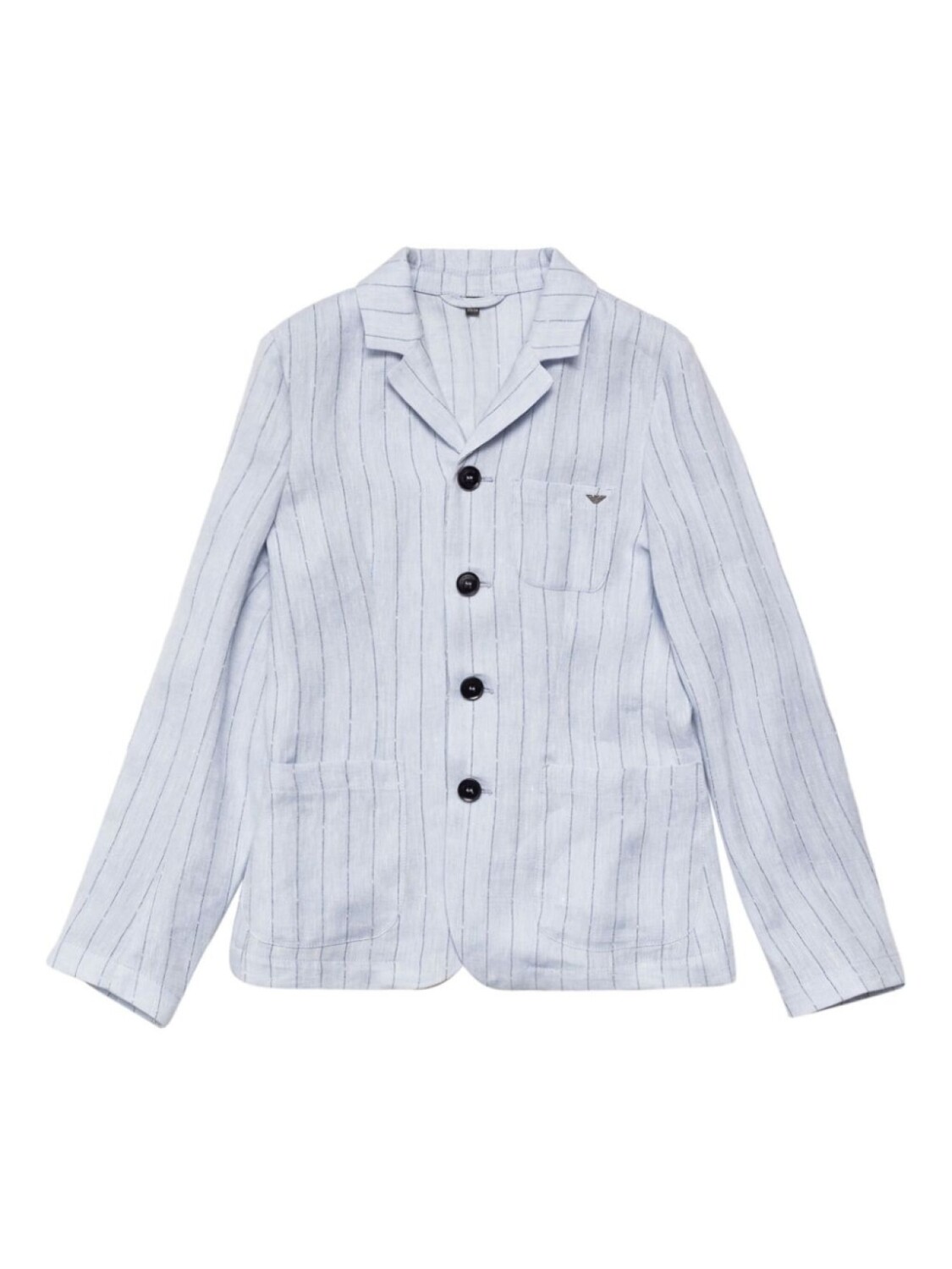 

Полосатый блейзер Emporio Armani Kids, синий