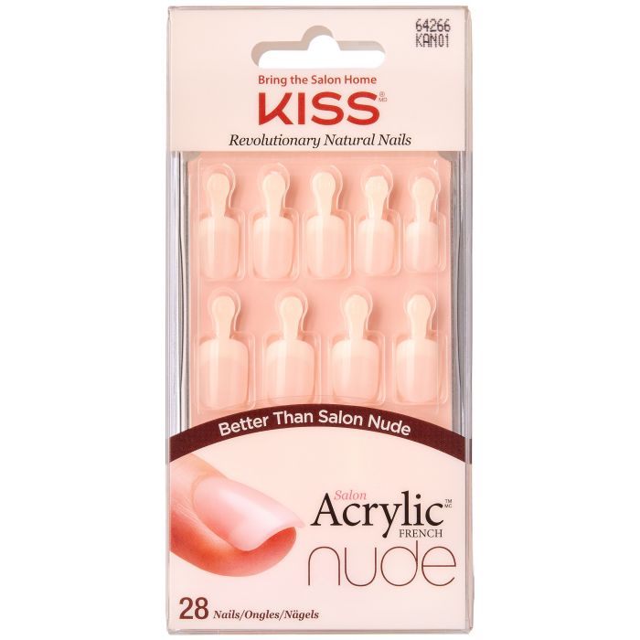 Накладные ногти Salon Acrylic Nude Uñas Postizas Kiss, Graceful накладные ногти catrice nail salon in a box 24 шт