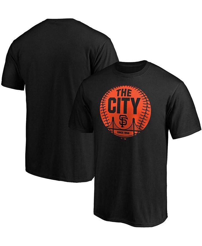 

Мужская черная футболка San Francisco Giants City Ball Hometown Collection Fanatics, черный