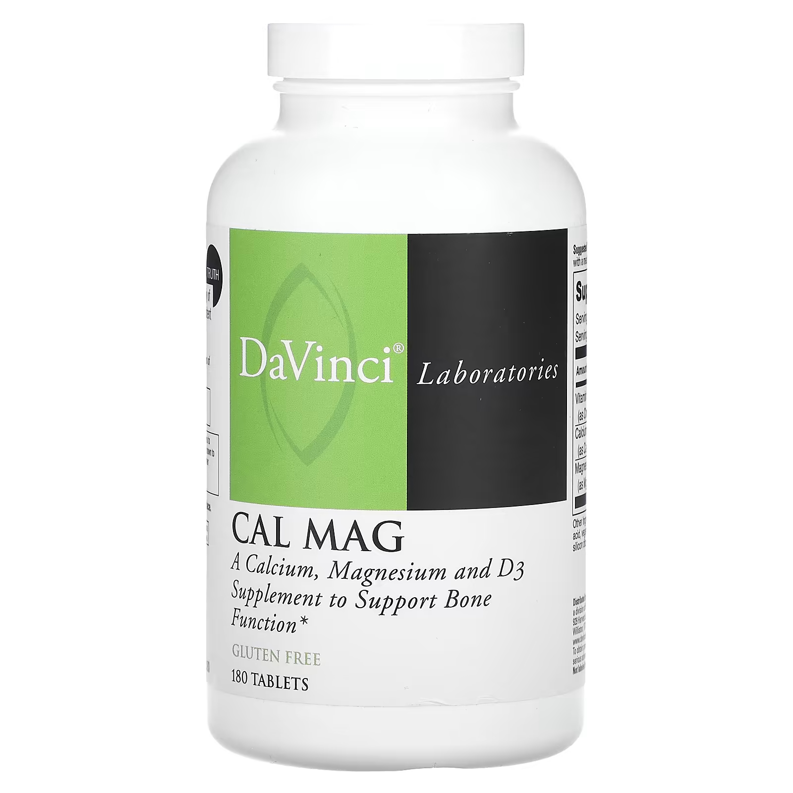 DaVinci Laboratories of Vermont Таблетка Cal Mag 180 naturesplus комплекс с кальцием магнием витаминами d3 и к2 180 таблеток