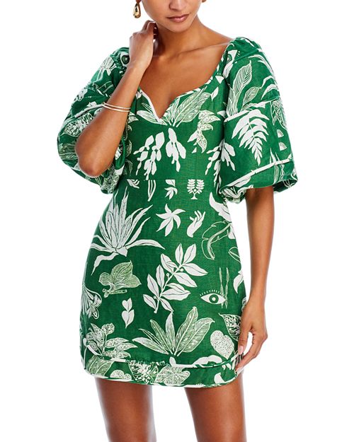 цена Льняное мини-платье Forest Soul FARM Rio, цвет Green
