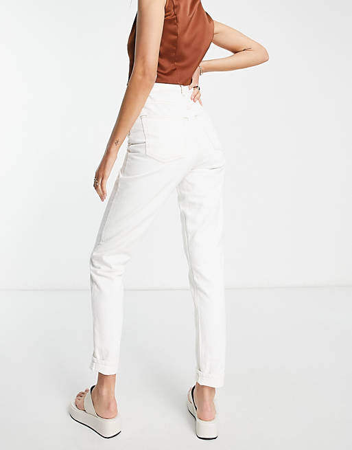 

Белые джинсы Topshop Tall Mom